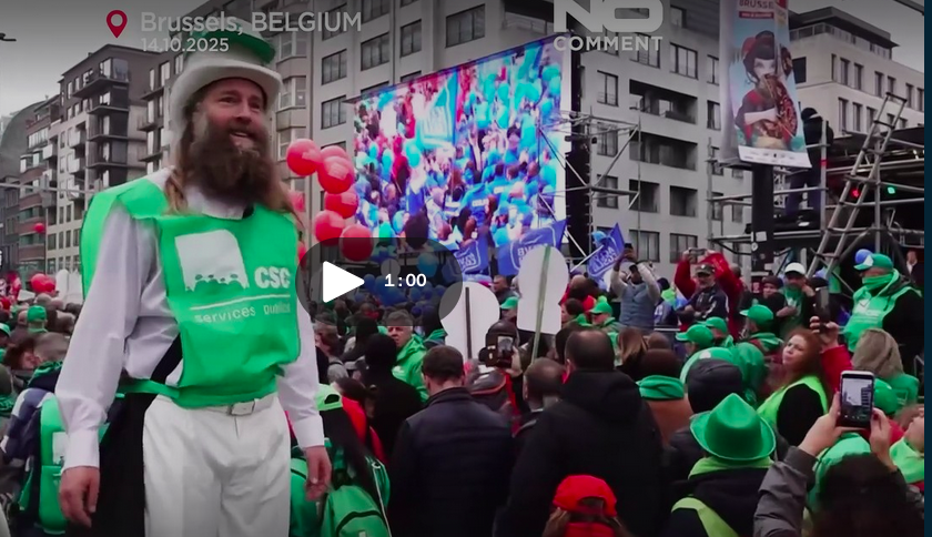 Scioperi in Belgio contro tagli sanità e pensioni