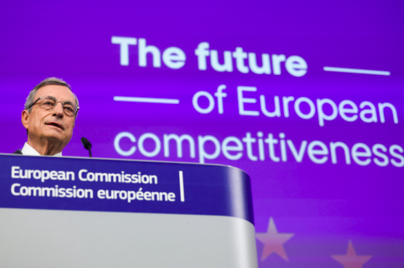 Draghi: “Ridurre le barriere nel mercato unico europeo”