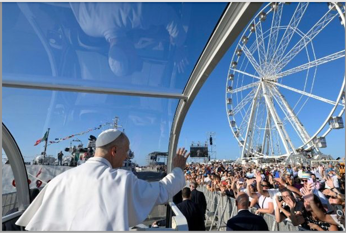 DOMENICA 23 AGOSTO – Si rinnova l’invito del Papa per “una pace disarmata e disarmante”